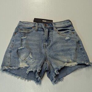 NWT Fashion Nova Distressed Cutoff Denim Shorts